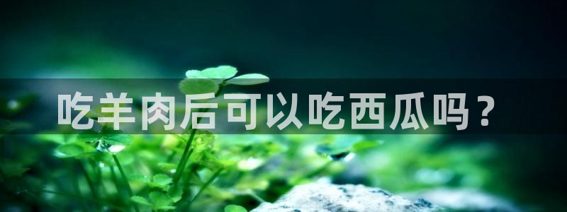 贝贝瓜可以炒着吃吗：吃羊肉后可以吃西瓜吗？